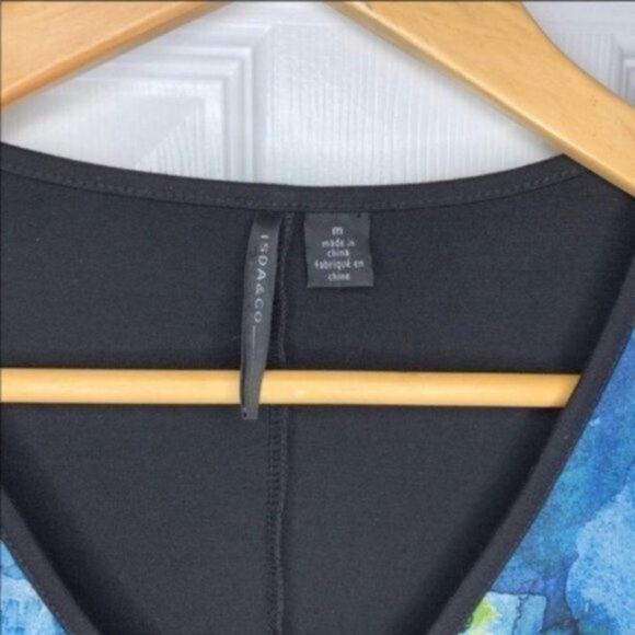 Isda & Co Sleeveless 70s Vibe V-neck Dress Black M - Picture 5 of 9